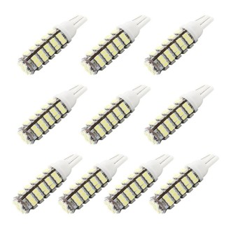 10 PCS T10 DC12V / 1.5W / 6500K / 75LM Car Clearance Lights Reading Lamp with 68LEDs SMD-3020 Lamp Beads