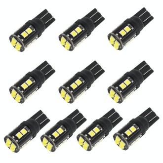 10 PCS T10/168/194 DC12V / 1W / 6000K / 60LM Car Decoding Clearance Lights with 12LEDs SMD-3030 Lamp Beads