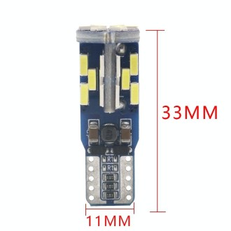 10 PCS T10 DC12V / 3W / 6000K / 180LM Car Canbus Decoding LED Clearance Lights with 30LEDs SMD-4041 Lamp Beads