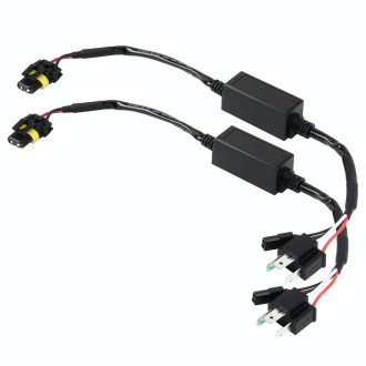 2 PCS DC 12V Universal H4 Bulb Harness Wiring Relay Harness Relay Wiring HID Relay Wiring Harness HID H4 Xenon Light System Rela