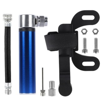 Bicycle Basketball Football Mini Portable High Pressure Inflator(Blue)