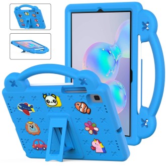 For Samsung Galaxy Tab S6 10.5 2019 T860/T865 Handle Kickstand Children EVA Shockproof Tablet Case(Sky Blue)