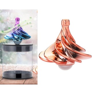 Air Aerodynamic Wind Gyroscope Blown Spin Silent Stress Relief Toys WinSpin Wind Fidget Spinner(Rose Gold)