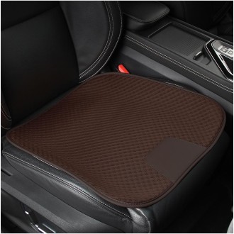 Car Seat Without Backrest Ice Silk Cushion(Mosca Brown)