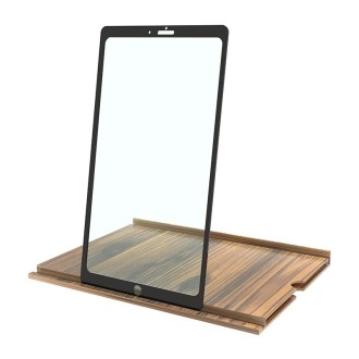 12 Inch Log HD Mobile Phone Screen Amplifier(Coffee Wood Grain)