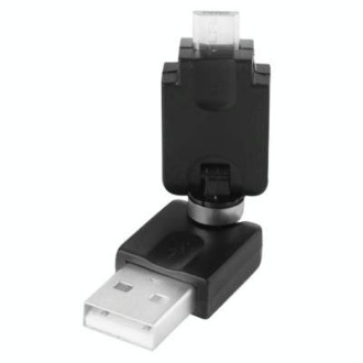 USB 2.0 AM to Micro USB 360 Degree Swivel Adapter for Galaxy S IV / i9500 / S III / i9300 /Note II / N7100 / i9220 / i9100 / i90