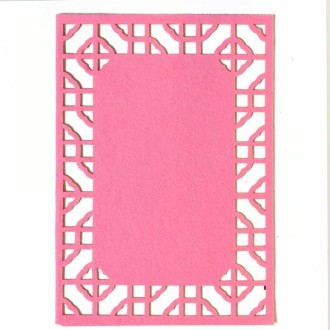 School Stereo Colorful Thick Non-woven Background Pad Decoration Materials, Size: 40x28cm(Pink)