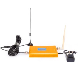 Mobile LED 3G WCDMA 2100MHz Signal Booster / Signal Repeater with Sucker Antenna(Gold)