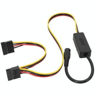 Adapter DC5525 To Hard Disk Power Supply Cable, Model: One To Two SATA