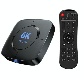 6K Ultra HD Android 12.0 Smart TV Box with Remote Control, 2GB+16GB, Allwinner H616 1.5GHZ Quad-Core(AU Plug)