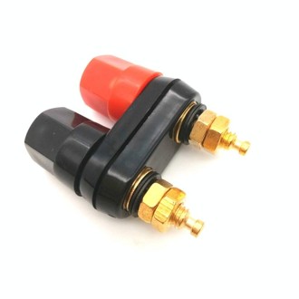 10 PCS One-piece Speaker Two-position Hexagonal Power Amplifier Terminal Red and Black Power Hexagonal Dual-connection Terminal