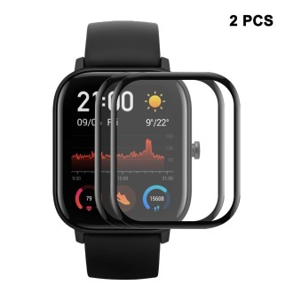 2pcs For Amazfit GTS 4 ENKAY 3D Full Coverage Soft PC Edge + PMMA HD Screen Protector Film