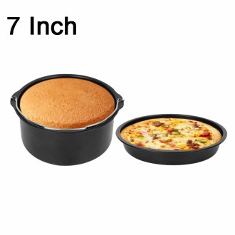 7 -inch  Cake Basket with Handle + Pizza Tray Air Fryer Accessory Set Bakeware