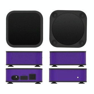 T7 Set-top Box Silicone Case Anti-drop Dust-proof Protective Sleeve for Apple TV 4K(Purple)