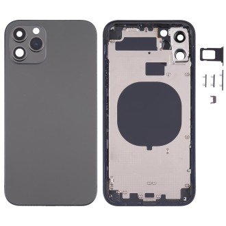 Back Housing Cover with Appearance Imitation of iP13 Pro for iPhone 11(Black)