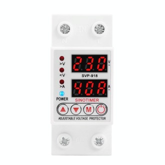 SINOTIMER SVP-918 Adjustable Self-resetting Intelligent  Over-voltage Under-voltage Protector, Current:  40A