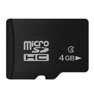 4GB High Speed Class 10 Micro SD(TF) Memory Card from Taiwan, Write: 8mb/s, Read: 12mb/s (100% Real Capacity)(Black)