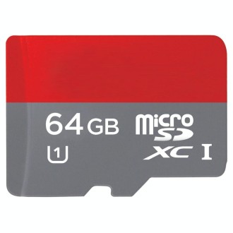 64GB High Speed Class 10 TF/Micro SDHC UHS-1(U1) Memory Card, Write: 15mb/s, Read: 30mb/s  (100% Real Capacity)(Black)