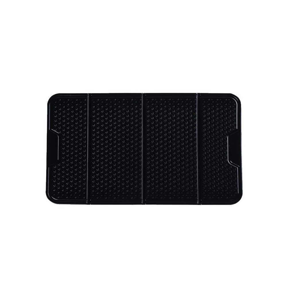 2 PCS R-1337 Multifunctional Folding Bracket Car Center Console Adhesive Bracket Mobile Phone Anti-Slip Mat Storage Mat(Black)