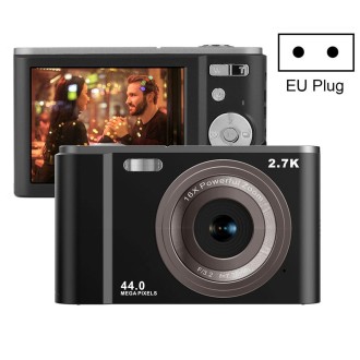 DC302 2.88 inch 44MP 16X Zoom 2.7K Full HD Digital Camera Children Card Camera, EU Plug (Black)