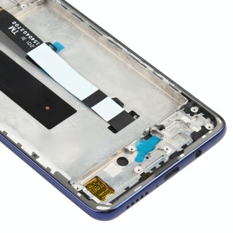 Original LCD Screen for Xiaomi Redmi Note 9 Pro 5G / Mi 10T Lite 5G M2007J17C M2007J17G Digitizer Full Assembly with Frame(Blue)