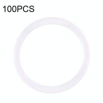 100 PCS Rear Camera Waterproof Rings for iPhone X-12 Pro Max (White)