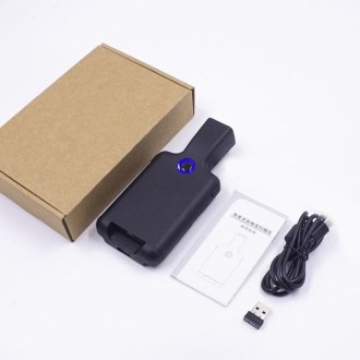 HC101D  2D Bluetooth Barcode Scanner Wireless Back Clip Phone Barcode Reader, Spec: Side