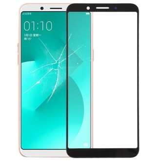 For OPPO A83 Front Screen Outer Glass Lens (Black)