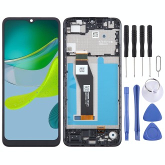 For Motorola Moto E13 OEM LCD Screen Digitizer Full Assembly with Frame