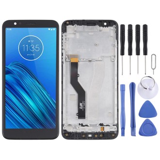 TFT LCD Screen for Motorola Moto E6 / Moto E XT2005-3 XT2005-1 XT2005DL Digitizer Full Assembly with Frame(Black)