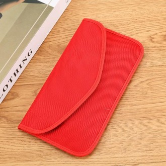 7-inch Signal Shielding Isolation Radiation-proof Mobile Phone Bag(Red)