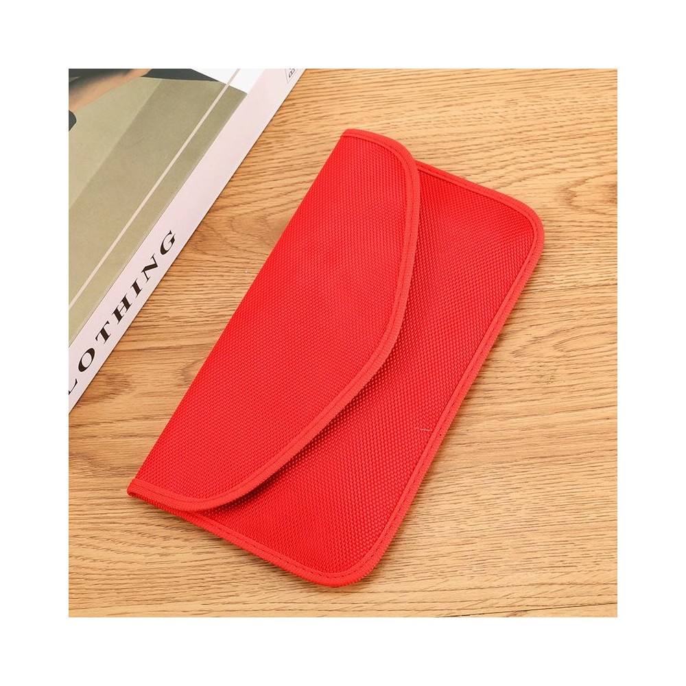 7-inch Signal Shielding Isolation Radiation-proof Mobile Phone Bag(Red)