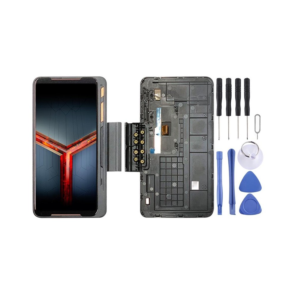 Game Expansion Original LCD Screen for Asus ROG Phone II ZS660KL with Digitizer Full Assembly (Black)