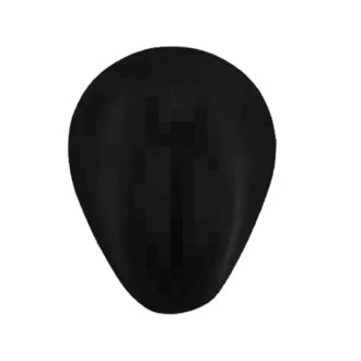 Simulation Facial Features Silicone Model Practice Display Props, Style:Private Parts(Black)