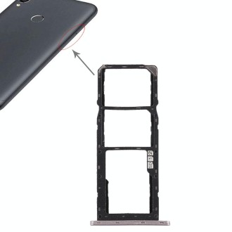 SIM Card Tray + SIM Card Tray + Micro SD Card Tray for Asus Zenfone Max Pro (M1) ZB601KL ZB602KL(Silver)