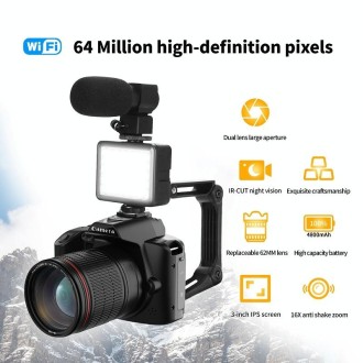 Dual-camera Night Vision 64 Million Pixel High-definition WIFI Digital Camera Standard+Macroscopic Mirror