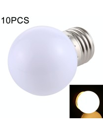 10 PCS 2W E27 2835 SMD Home Decoration LED Light Bulbs, AC 110V (Warm White)