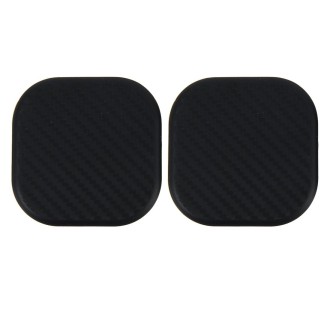 2 PCS Car Vehicle Carbon Fiber Texture Dashboard Anti-slip Pad Mat for Phone / GPS/ MP4/ MP3, Size: 6.5*6.5*0.3cm