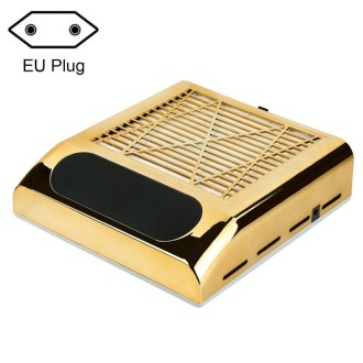 80W Manicure Vacuum Cleaner With Pull-Out Filter, Specification: EU Plug (Gold)