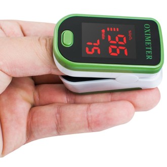 Finger Pulse Oximete LED HD Display Portable Oximeter Equipment Blood Oxygen Monitor Pulse Oximeter(Green)