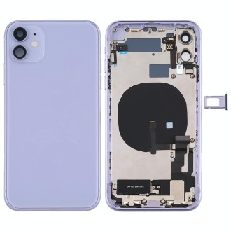 Battery Back Cover Assembly (with Side Keys & Power Button + Volume Button Flex Cable & Wireless Charging Module & Motor & Charg