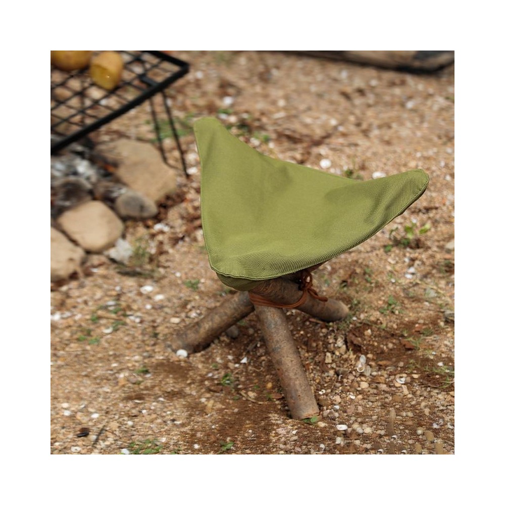 Outdoor Camping Waterproof Canvas Portable Triangle Stool Cloth