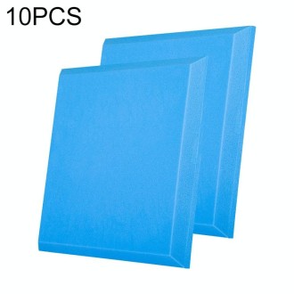 10 PCS Flat Style Recording Studio Drum Video Room Sound Insulation Board Silencer Cotton(Blue)