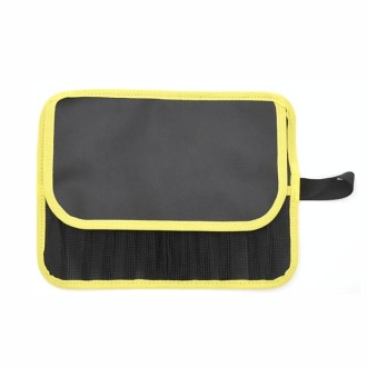 Road Sub-Bait Tool Bag Fishing Accessories Portable Storage Bag Waterproof Foldable Lead Fish Bag(Yellow Black)