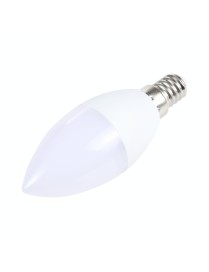 E14 7W 6500K White Light LED Bulb AC 85-265V