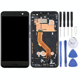 Original LCD Screen for HTC U11 Digitizer Full Assembly with Frame (Black)