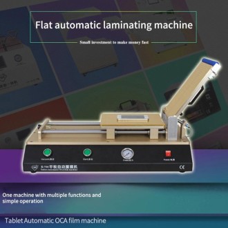 TBK-766 12 inch Tablet Automatic OCA Laminator Machine Polarizer Film Laminator Machine for LCD Repair Built-in Vacuum Pump