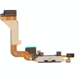 Tail Connector Charger Flex Cable for iPhone 4(Black)