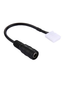 DC Connector Plug Male to No Need Soldering 2 Pin Connector for Single Color 5050 SMD LED Strip, Length: 18cm