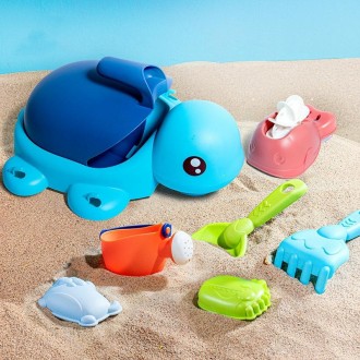 8 PCS / Set Turtle Beach Toy Set Children Sand Shovel And Water Play Tools